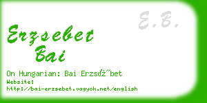 erzsebet bai business card